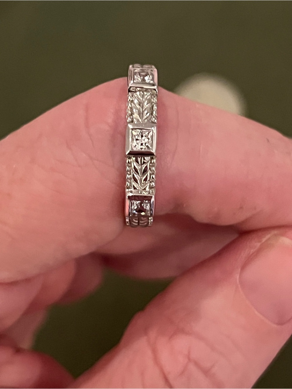 Judith Ripka Sterling Three Stone Stone
Cubic Zirconia Ring - Size 10